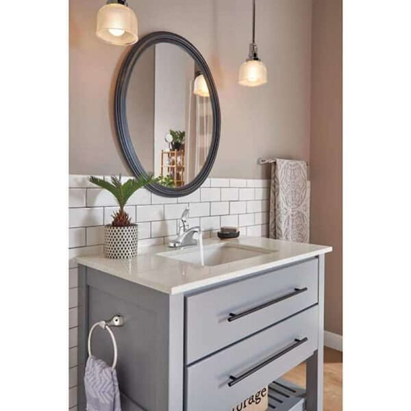 Foundations 4 in. Centerset Single Handle Bathroom Faucet in Polished Chrome